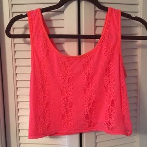 Pink crop top